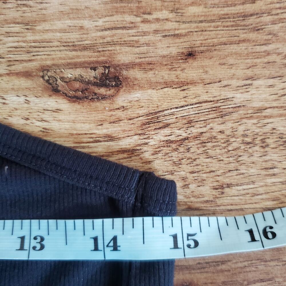 Offline Tank Top Size S Ribbed Black Racerback - Picture 5 of 6